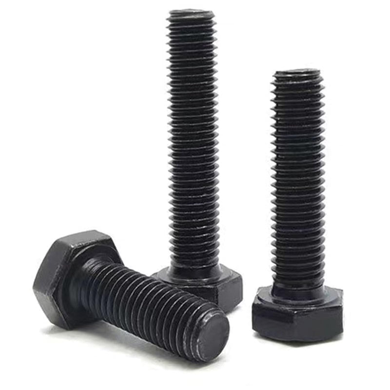 M6-1.0 x 45mm Hex Head Screw Bolt, Carbon Steel Grade 8.8, Black Oxide Finish,Metric Thread, Hexagon Head Bolts for Hardware Furniture Machinery,25 PCS M6-1.0 x 45mm（25 Pcs）