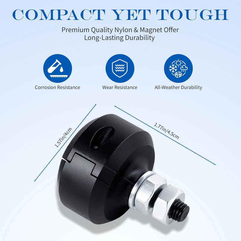 2Pack Magnetic Limit Switches, Round Switch Magnet Set for Sliding Gate Opener, Automatic Sliding Door Opener | Replacement Magnetic Limit Switches Parts for Home Garage Sliding Gates 2pc Round Switch Magnet Set