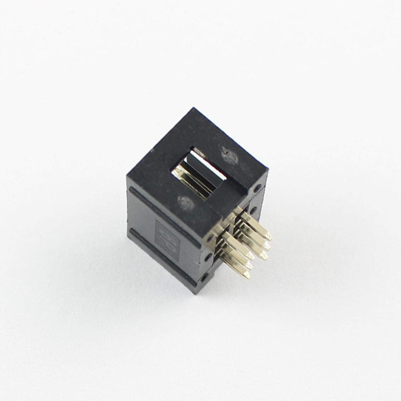 10 pcs. 2.54mm 2x3 Pin 6 Pin Straight Male Shrouded PCB Box Header IDC Socket