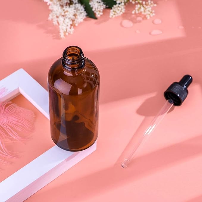 Blackout Jar Eyedropper Light Filtering Jar with Dropper Aroma Bottle 3.4 fl oz (100 ml) Storage Container, Essential Oil, Brown - NewNest Australia