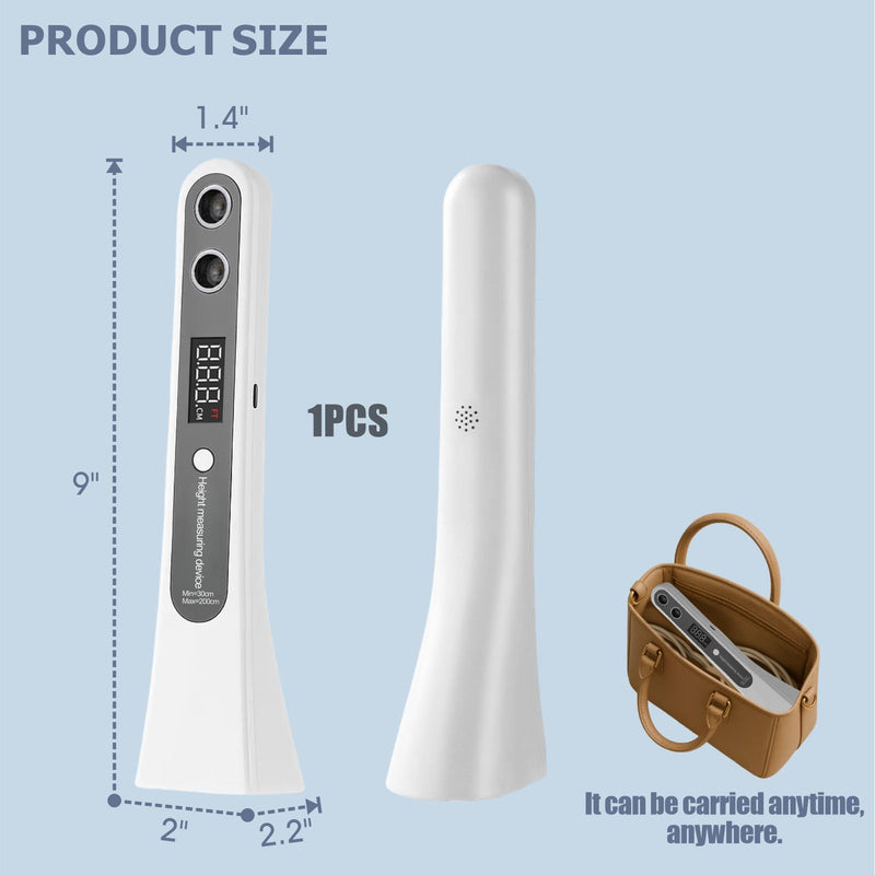 Portable Height Measurement - Handheld Ultrasonic Stadiometer for Boys and Girls, Digital Height Measuring Tool Scale for Kids Adults Home School Clinic Growth Tracking