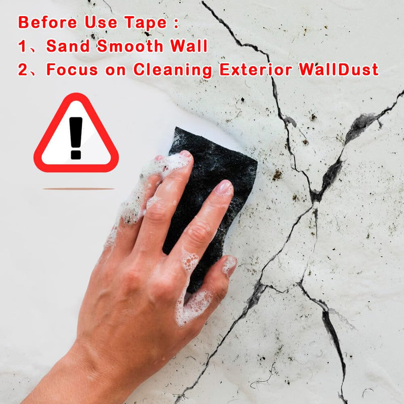 Drywall Joint Tape-13 MESH,100% Fiberglass 1.88-Inch X 180Feet,Heavy-Duty Self-Adhesive Wall Crack and Seam Patch
