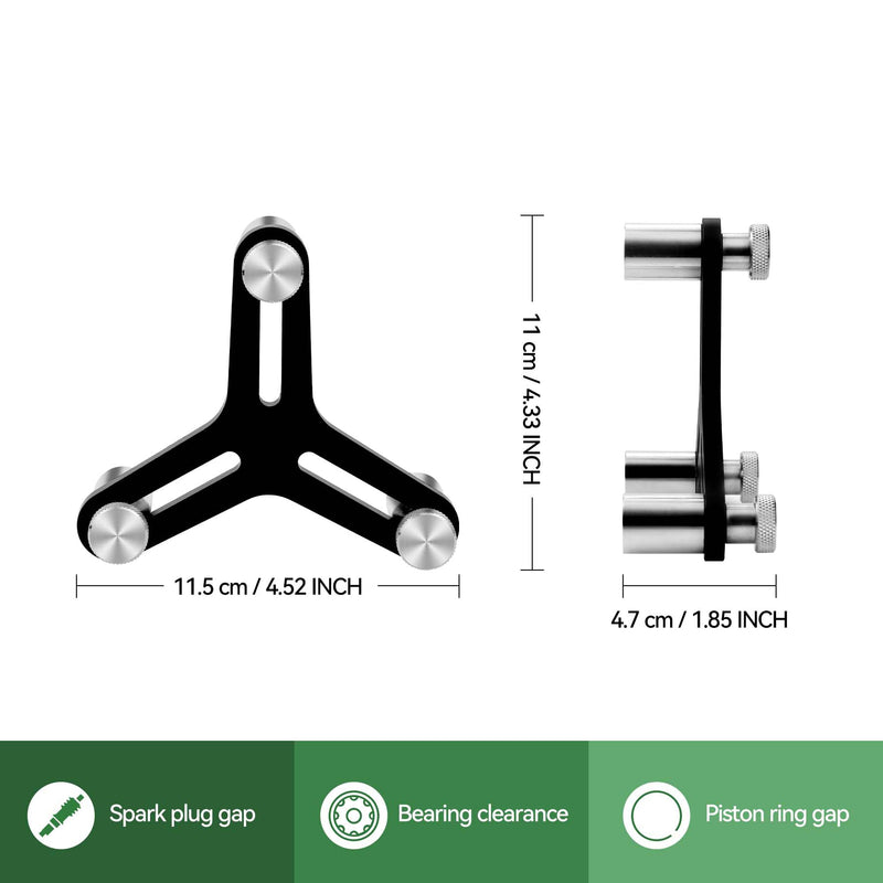 Universal Piston Ring Squaring Tool for End Gap 2 inch to 5 inch Bores without Feeler Gauge