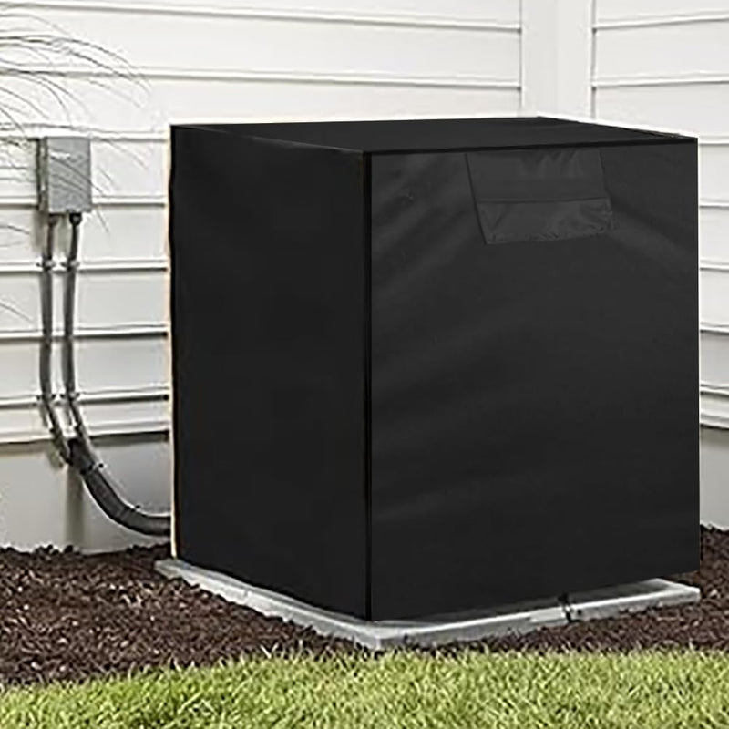 Air Conditioner Cover for Outside Units with Windproof Straps & Reinforced Buckles 420D Heavy Duty Square ac Covers Outdoor Protects HVAC Condenser From Winter Rain Snow Ice Dust Up to 36x36x39 inches 36x36x39inches
