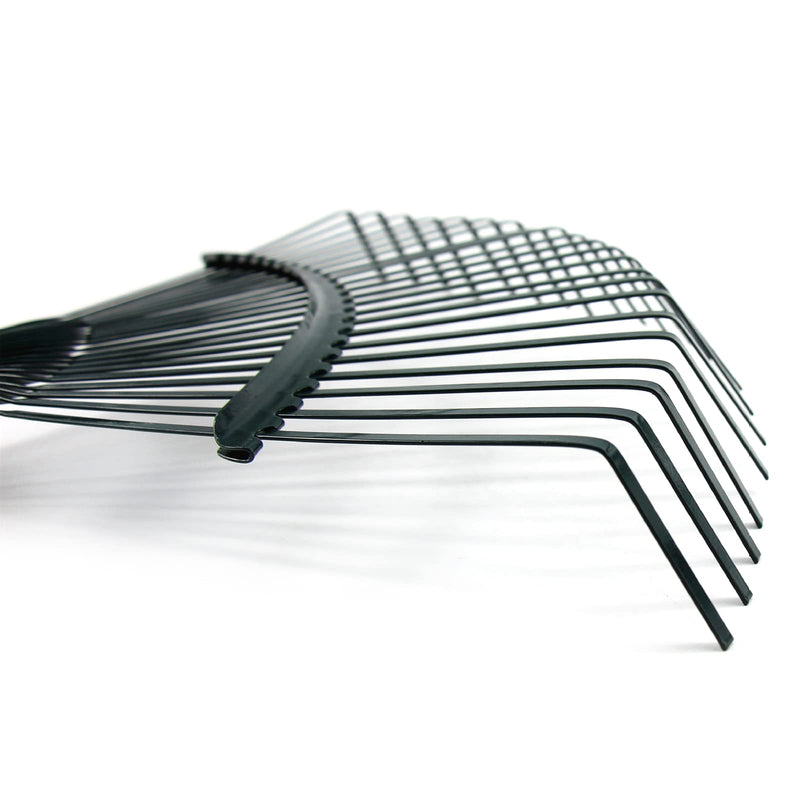 22 Teeth Heavy Duty Steel Metal-Rake for Head High Carbon Steel Lawn Leaves Garden Garden Tools without Handle Home Tool