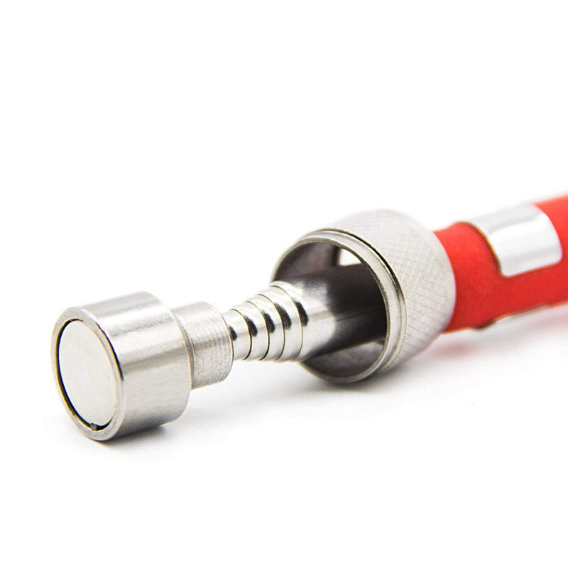 Telescopic Magnetic Pickup Tool,10LB Magnet Stick, 30" Extendable Magnet with Pocket Clip 10LB
