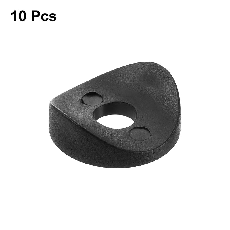 uxcell 10Pcs 8 x 25 x 3mm Plastic Round Washers, Spring Deck Washers, Concave Washer Spacer Hardware Machine Fastener for Secure Fixing and Assembly, Black 10