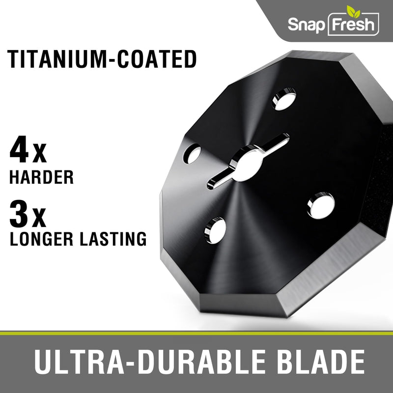SnapFresh 4V Cordless Electric Scissors, 2.0Ah Battery, LED, 2 Blades