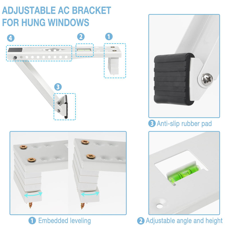 Window AC Bracket, Air Conditioner Support Bracket UP to 85 lbs
