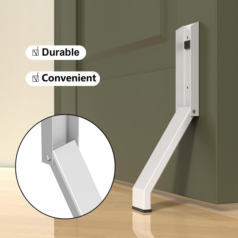 Door Stop, No Drilling Door Stoppers to Keep Door Open, Easy Pedal Kick Down Door Holder, Bottom of Door (White x 1 Pack) White x 1 Pack