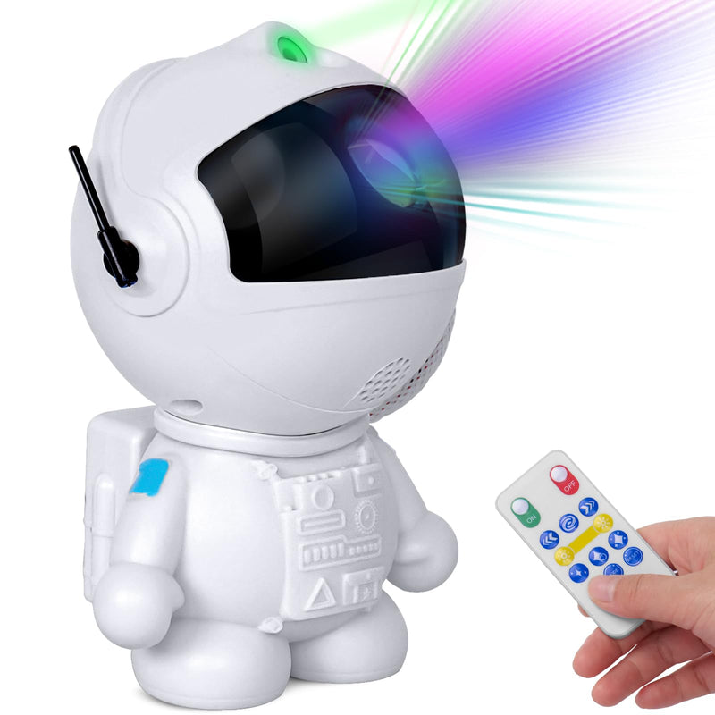 Astronaut Galaxy Projector with Nebula, Star Projector Ceiling LED Lamp with 8 Modes Astronaut Starry Night Light with Remote Gift for Kids Adults for Bedroom Christmas, Birthdays, Valentine's Day White