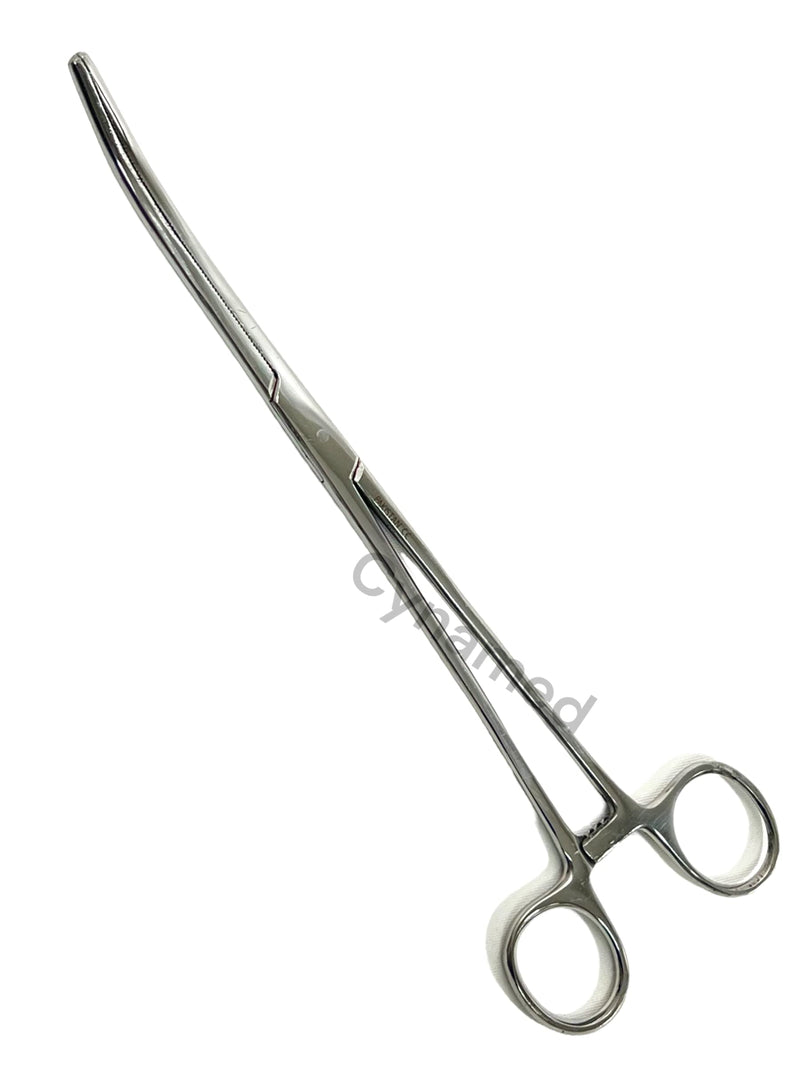 Cynamed-Set of 3 Pean HEMOSTAT Forceps Curved 6" 8" 10" Hemostat Forceps Tongs Full Serrated Stainless Steel