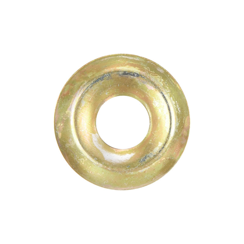 uxcell 60Pcs Cup Washer Countersunk, Iron Yellow Countersunk Finish Washers for M6 Screws (M6 ID x 17mm OD x 2mm Thick) M6 x 17mm x 2mm 60