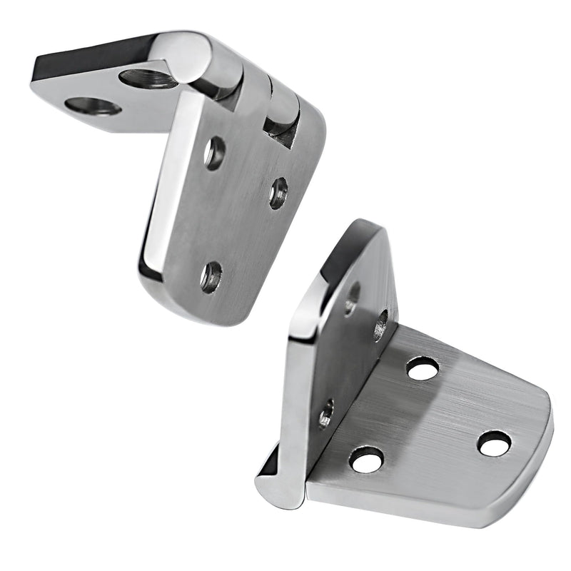 Stainless Steel Hinges Marine Grade 3" x 1.5" Boat Hinges Cast Solid 316 SS Mirror Polished Butt Hinges 76 mm x 38 mm with Screws for Boat, RVS (4 Pack) 4 Pack