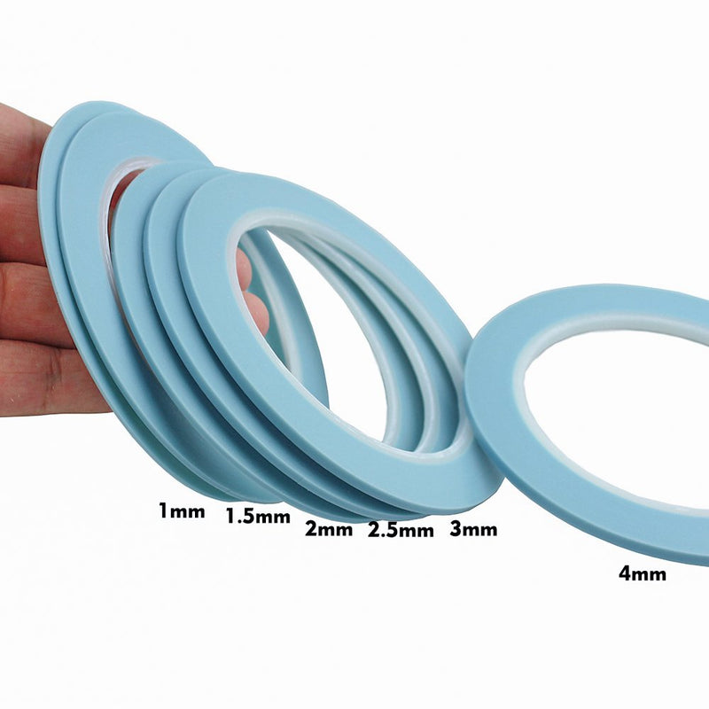 JINBING Mix 6Rolls High Temperature Vinyl Fine Line Fineline Masking Tape Automotive Car Auto Paint 1mm 1.5mm 2mm 2.5mm 3mm 4mm (Pack of 2) 1mm 1.5mm 2mm 2.5mm 3mm 4mm (Pack of 2)