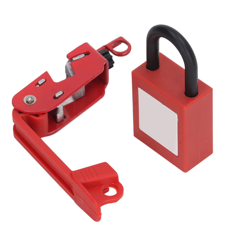 Circuit Breaker Lockout Red Electrical Box Circuit Breaker Lockout Kit, Tagout Breaker Box Lock Circuit Breaker Switch Lock Device with Padlock High Strength Nylon and Aluminium - NewNest Australia