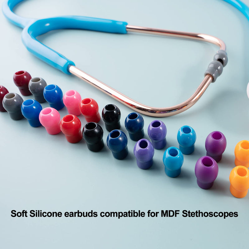 MDF Stethoscope Ear Pieces, Unbeatable Comfort Soft-Sealing Stethoscope Ear Tips Replacement Comptible with MDF Stethoscope Spare Parts Earplugs Accessories (Pink) Pink