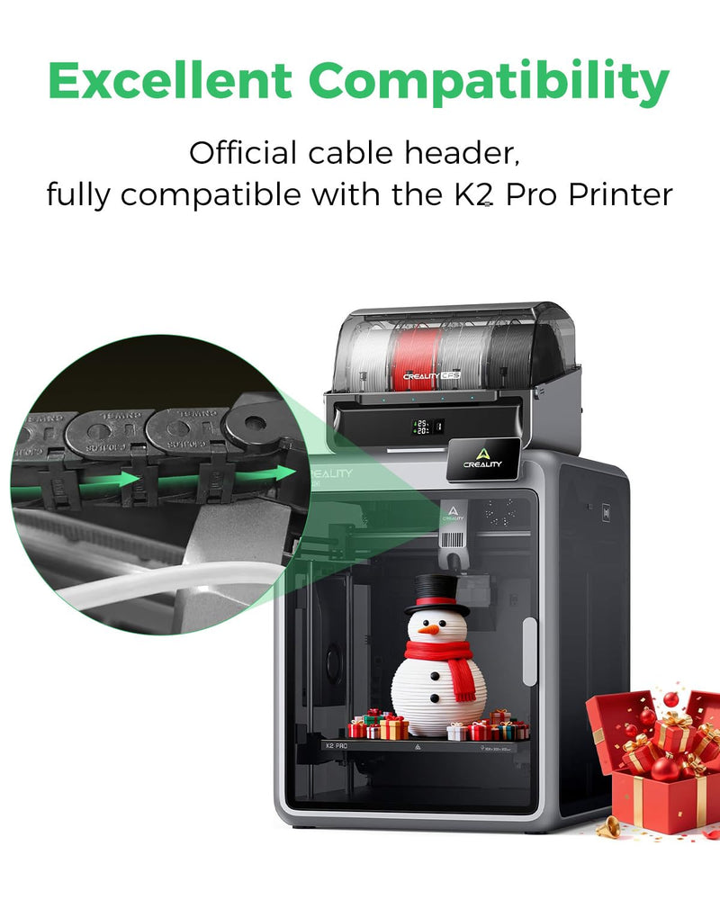 Creality K2 Pro Toolhead Cable, High-Temp & Durability Hotend Mainboard Connector Wire, Stable Signal Transmission OEM Compatible Plug & Play, K2 Pro 3D Printer Replacement K2 Pro Print Head Cable
