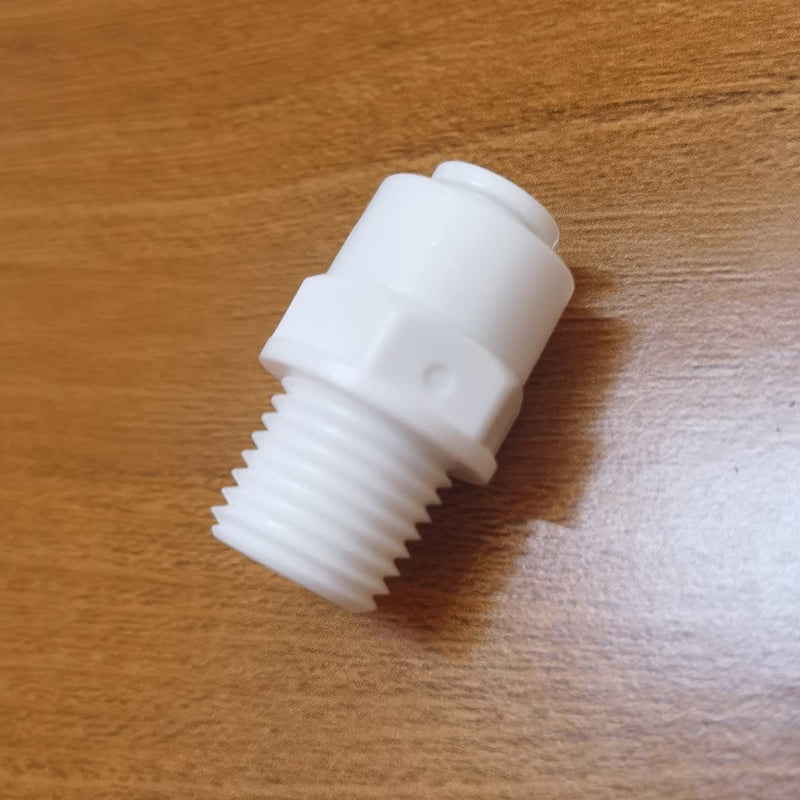 Malida Male Push To Connect Tube Fitting,water purifiers Quick Connector Drinks Dispense and water filtration system fittings (1/4 NPT Male x 1/4 OD Tube)