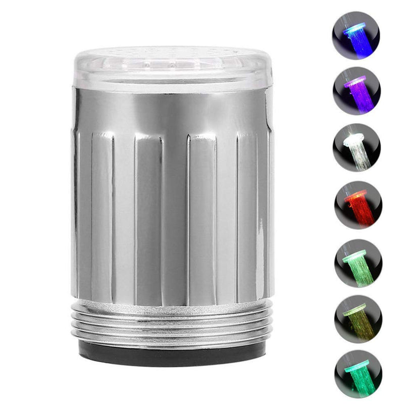 ZYTC Led Faucet Lights 7 Color Changing Tap LED Light Saver for Kitchen Bathroom Sink (6PC) 6 PCS
