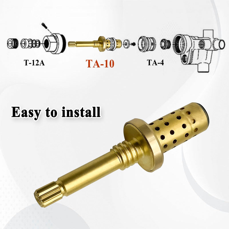 TA-10 Flow Control Spindle Assembly, Replace Cartridge Spindle, Brass