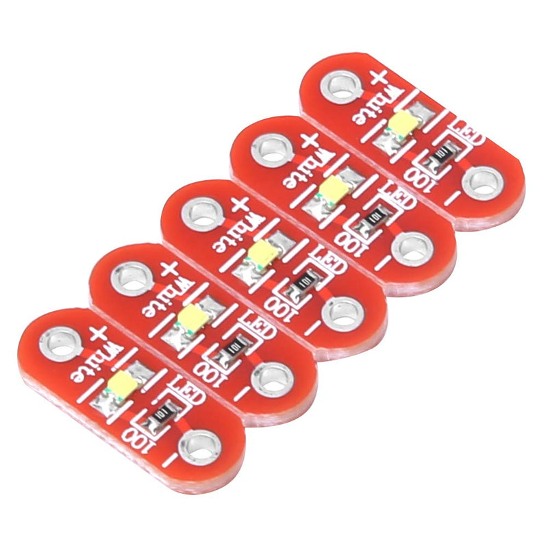 50 Pcs Lilypad LED Module White DIY Kit, Light LED Module 3~5V, Small Size Design, Good Wear Ability