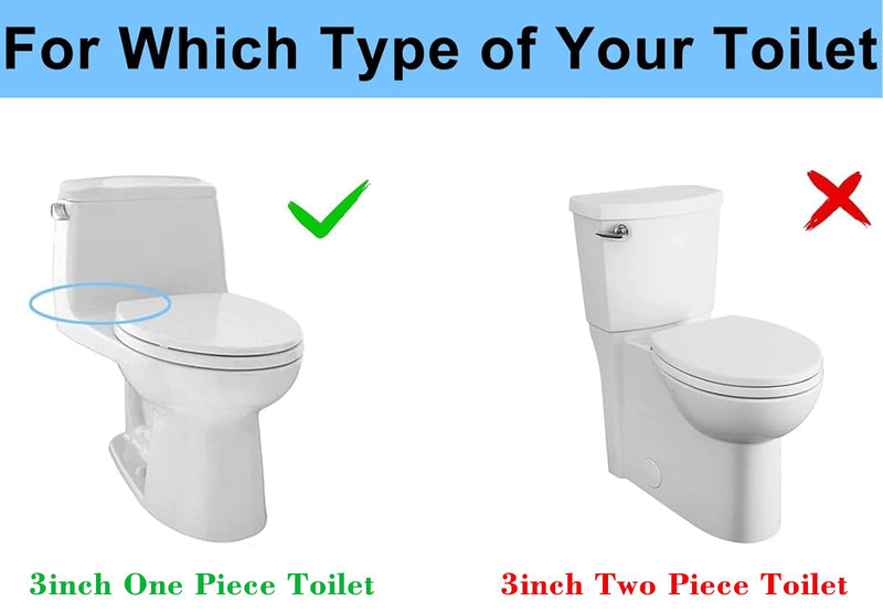 Toilet Flush Valve for 3 Inch Flush Hole, One Piece Toilet Flusher Replacement Kit Toilet Tank Valve Fit for TOTO Toilet Tank Parts For One Piece Toilet