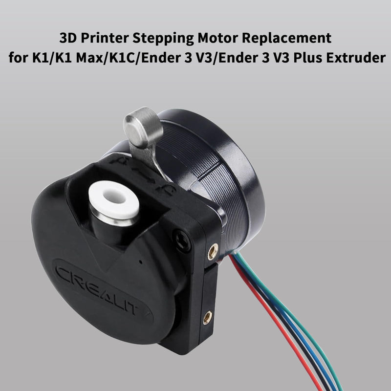 FYSETC Crealty K1 Max Extruder Motor - Original 36mm Pancake Stepper Motor Replacement: 1.8 Degree 12 Tooth Gear Circular Stepping Motor for K1 Hotend Direct Drive Extrusion Kit 3D Printer Parts