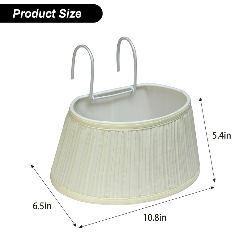 Bed Reading Light, Headboard Light Reading Lights for Books in Bed with Adjustable Hook, Eye Caring Soft Fabric Shade Bedtime Reading Lamp Plug in