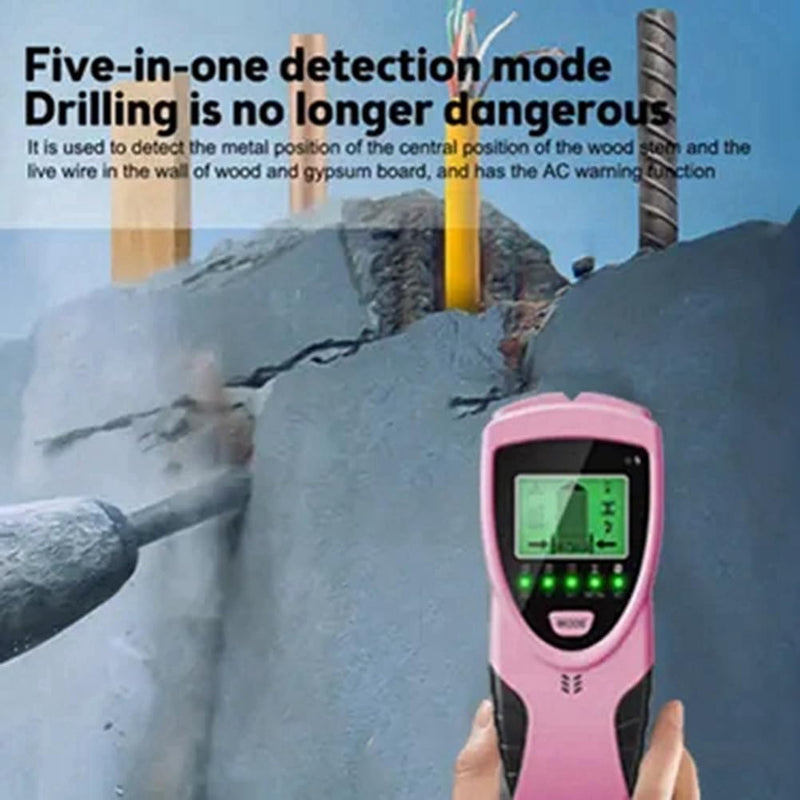5-in-1 Wall Scanner Wood Current Detector Edge Center Finding Digital Stud Finder Sensor Wall Multi Function Scanner