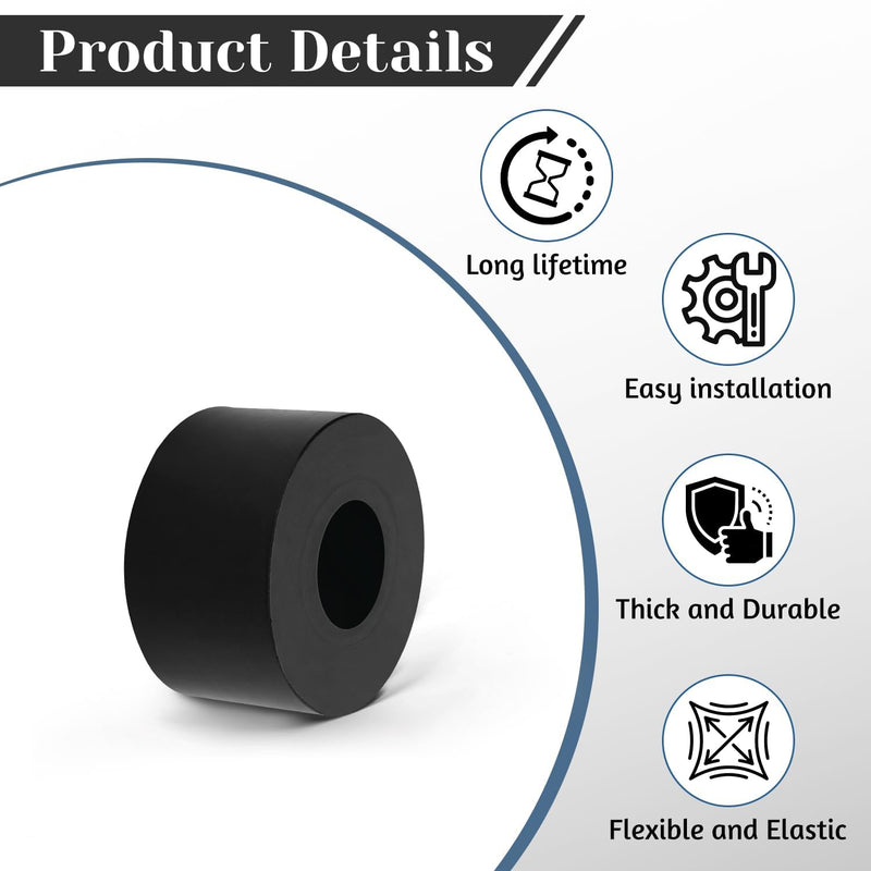32 PCS Multi Purpose Rubber Spacer, 1-2/5" OD x 3/5" ID x 3/4" Thickness Rubber Washers for Screws, Anti Vibration Pads for Bolts, Car, Boat, Home (35 * 15 * 20mm) 32