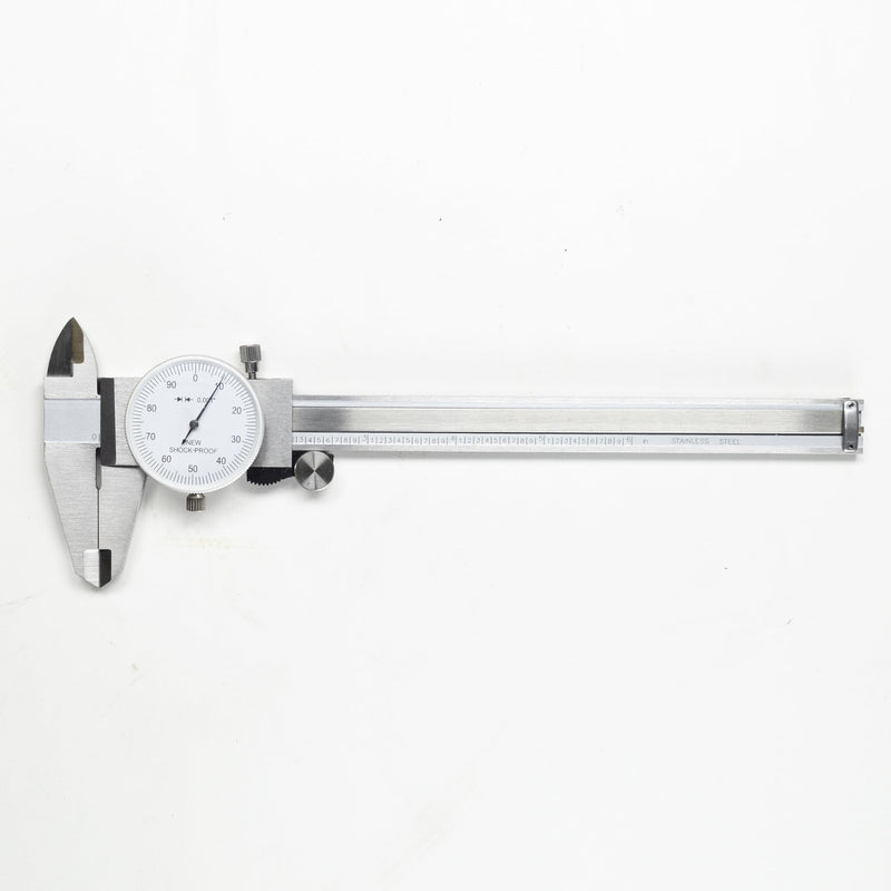 TEXALAN(R) 0-6" 4 Way Dial Caliper .001" Shock Proof Imperial Stainless Steel