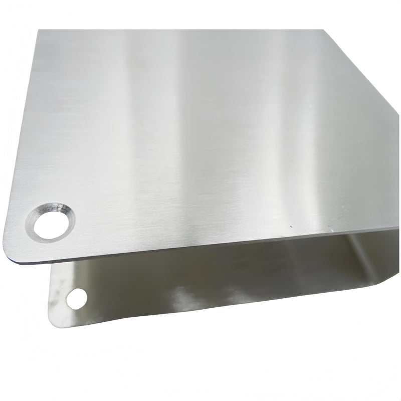 1-3/4" Door Reinforcement Plate MP9492 Stainless Steel Lock Guard Plate – Fits 1-3/4" Thick Doors, Rust-Resistant, Satin Stainless Steel Finish (2 Pack) sliver 2