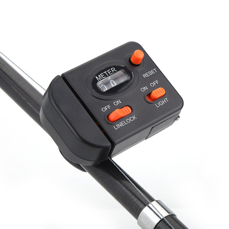Professional Clip on Rod Fishing Line Counter Depth Finder Digital Diaplay 99m