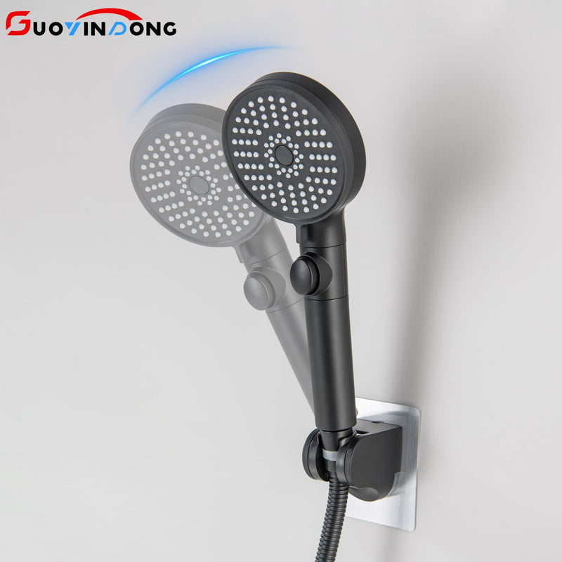 Tub Spout with Diverter, Matte Black Bathtub Spout with Diverter Bath Tub Faucet Set with ON/OFF 5 Modes Shower Sprayer