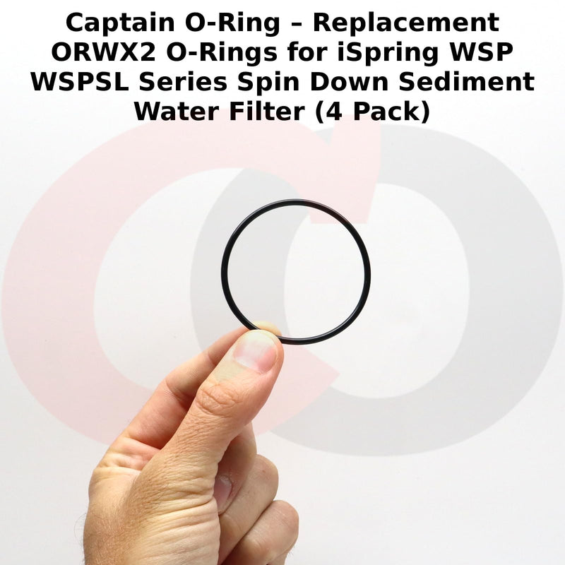 Captain O-Ring – Replacement ORWX2 O-Rings for iSpring WSP WSPSL Series Spin Down Sediment Water Filter (4 Pack)