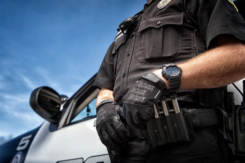Mechanix Wear Tactical Specialty Recon Gloves - Heavy Duty - Slim-Fitting Leather Work Gloves - Touchscreen Compatible - Machine Washable - Large - Covert Black