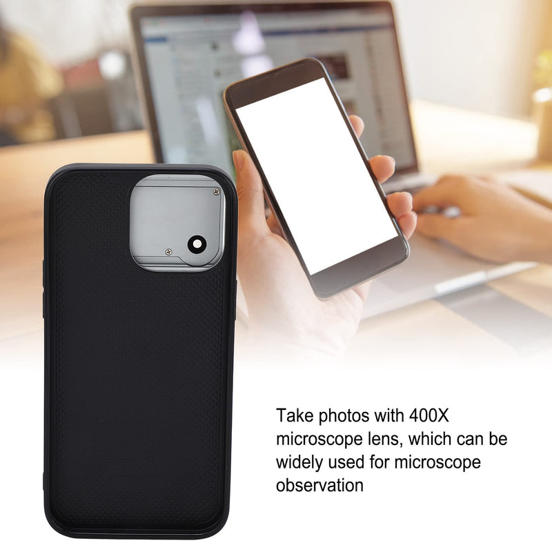 400X Phone Microscope, 400X Microscope with LED Light and Universal Phone Clip for iOS 14 Pro, Focus Quickly, Microworld for Kids and Adults