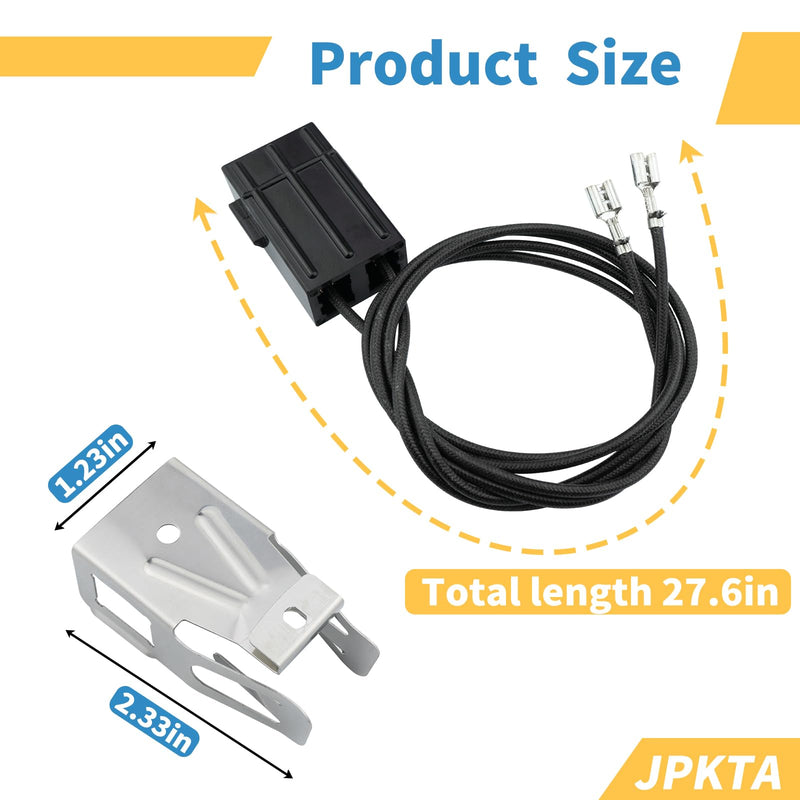 4 Pack WB2X8228 Element Receptacle and Wire Kit Compatible with GE Hotpoint Electric Ranges Cooktops Electric Stove Burners - Repalces PS242972 AP2013499 4 Pack