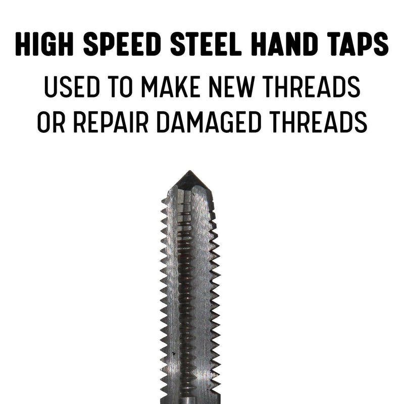 Drill America - DWT60780 3/8"-24 UNF High Speed Steel Left 4 Flute Plug Tap, (Pack of 1) Plug, Left Hand