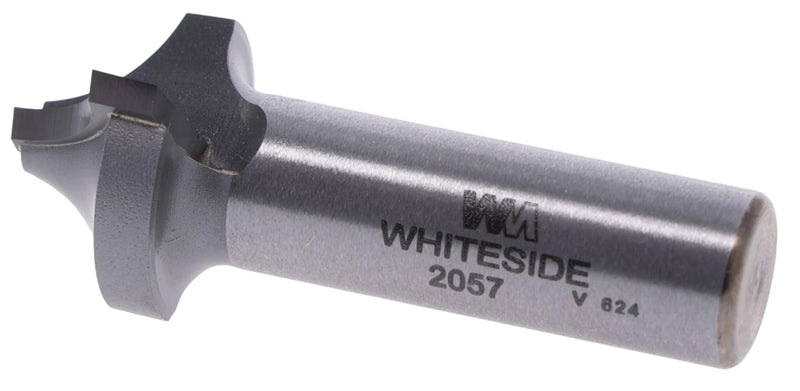 Whiteside 2057 Traditional Roundover & Edge Trim Router Bit: 3/8 Inch Radius, 1 Inch Large Diameter, 1/4 Inch Small Diameter, 1/2 Inch Shank, and 5/16 Inch Pattern Length