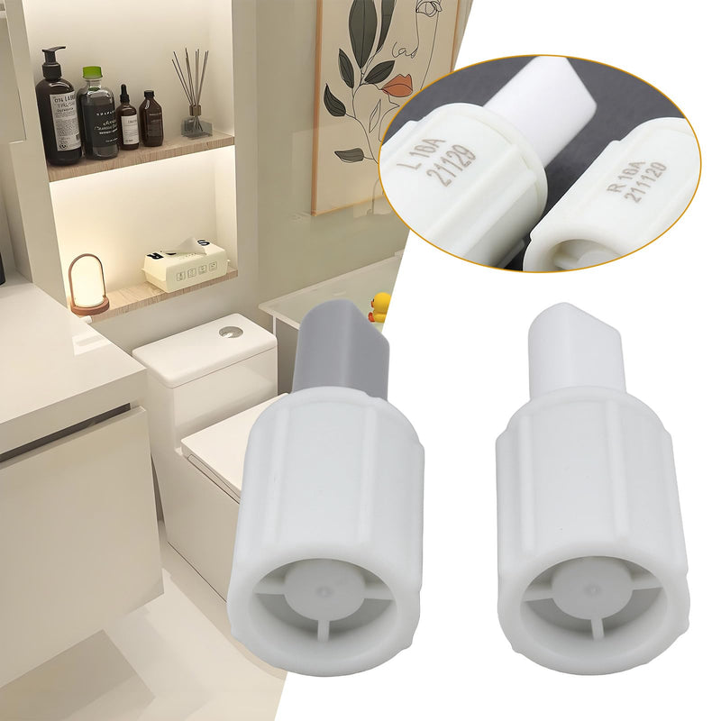 SING F LTD 2 Pairs Plastic Rotary Damper Hinge Left & Right for Toilet Seat Damping Soft Closing System