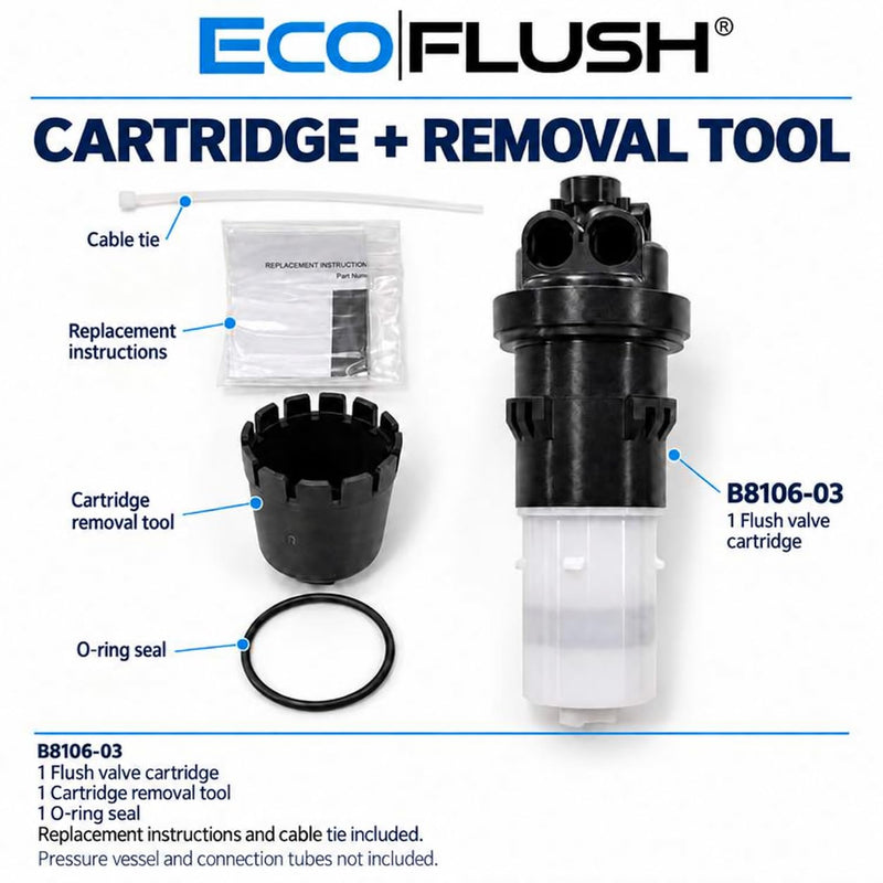 B8106-03 Flush Valve Cartridge - Replacement Only 3/8 Inch
