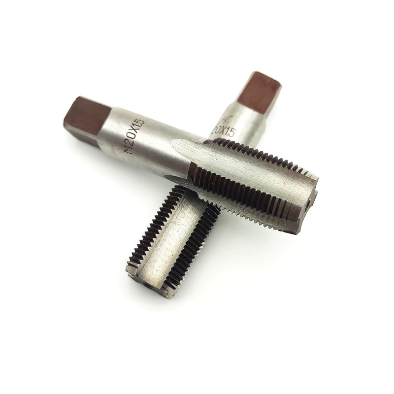 M20 x 1.5 Metric Hand Thread Tap, 1.5mm Pitch, 1 Tapper Tap, 1 Plug Tap, Right Hand (M20x1.5, Tap) M20x1.5