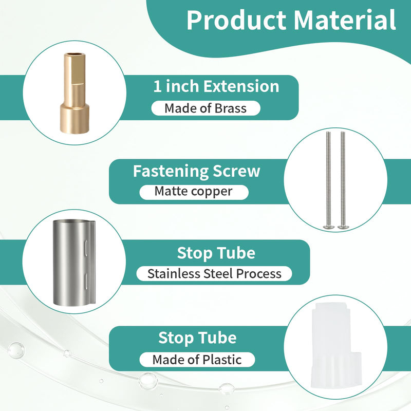 96945BN Shower Extension Kit Replacement for Moen Posi-Temp Valve, Shower Valve Extension Kit for Single Handle Tub & Shower Faucets (Brushed Nickel) Brushed Nickel