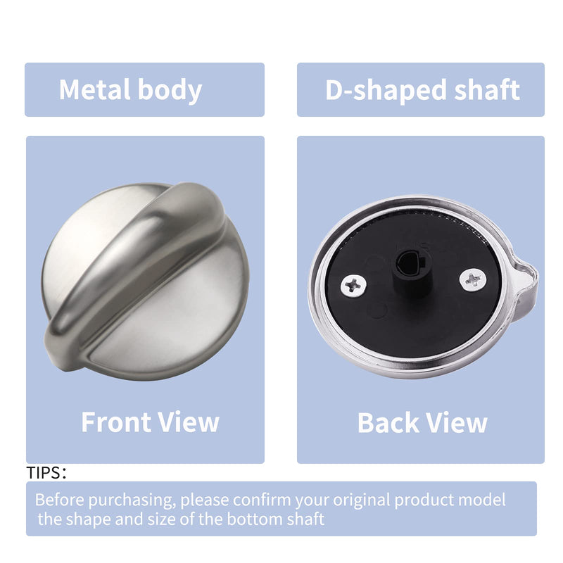 5 Packs WB03K10303 Profile Stove Cooktop Oven Rang Knob Replacements for GE,Heavy Duty Metal 191d5100 knob Cooktop Oven Knob Replace ge profile stove knob Part WB03K10208,AP4980246, 1810427, AH3486484