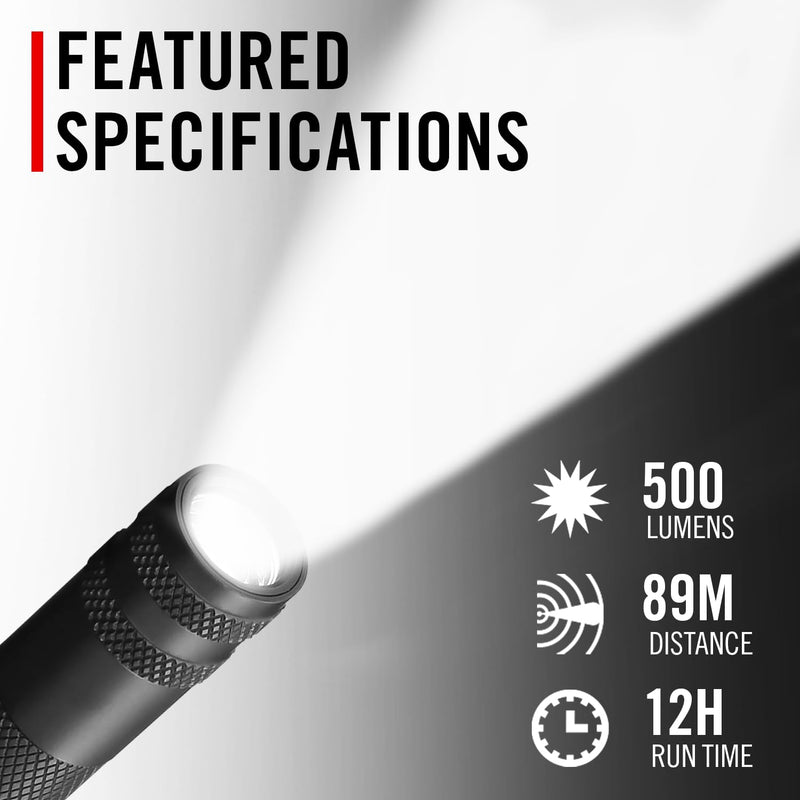 Coast® HP3R 385 Lumen Rechargeable LED Penlight with Twist Focus™, Orange