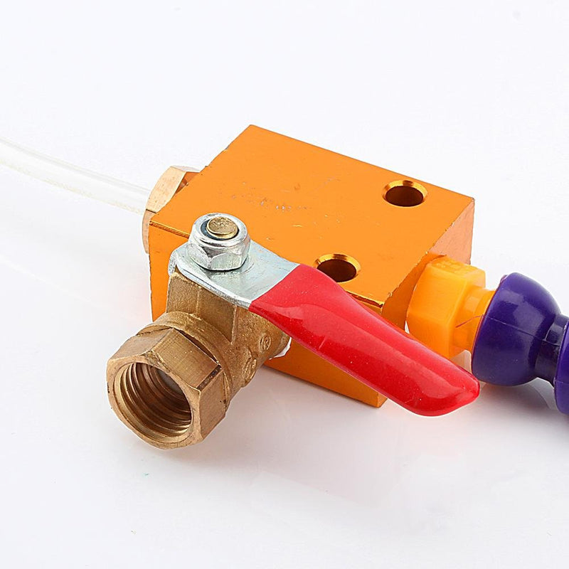 Thread Adjustable Mist Coolant Lubrication Spray System Magnetic Base Coolant Oil Water Hose Pipe for 8mm Air Pipe CNC Lathe Milling Drill