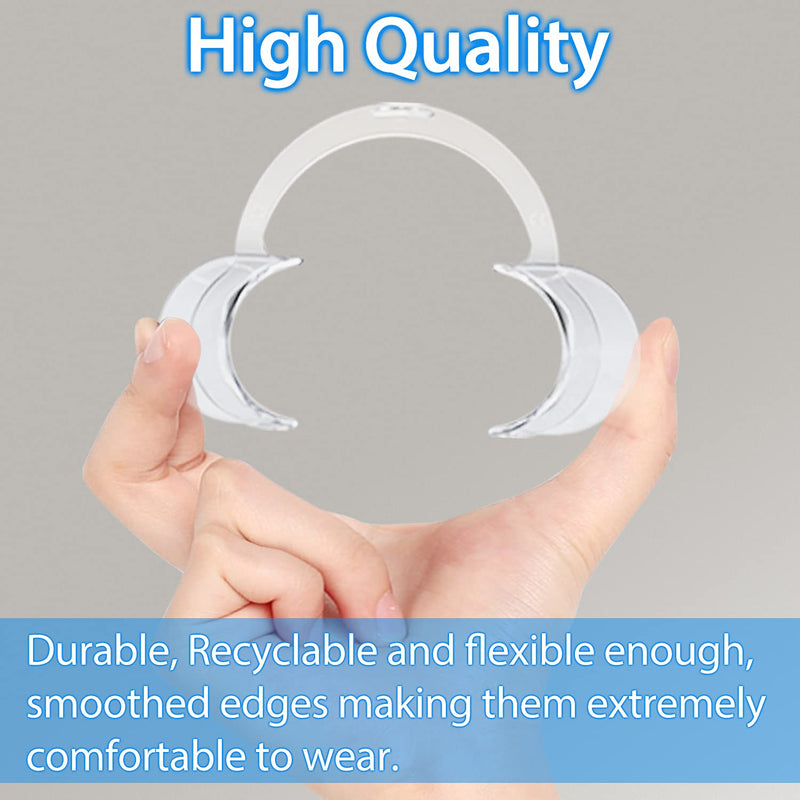 EZGO 20 Pieces (Size M) C-Shape Teeth Whitening Cheek Retractor, Disposable Dental Mouth Opener, Dental Lip Cheek Retractor for Mouthguard Challenge Game 20 Count (Pack of 1)
