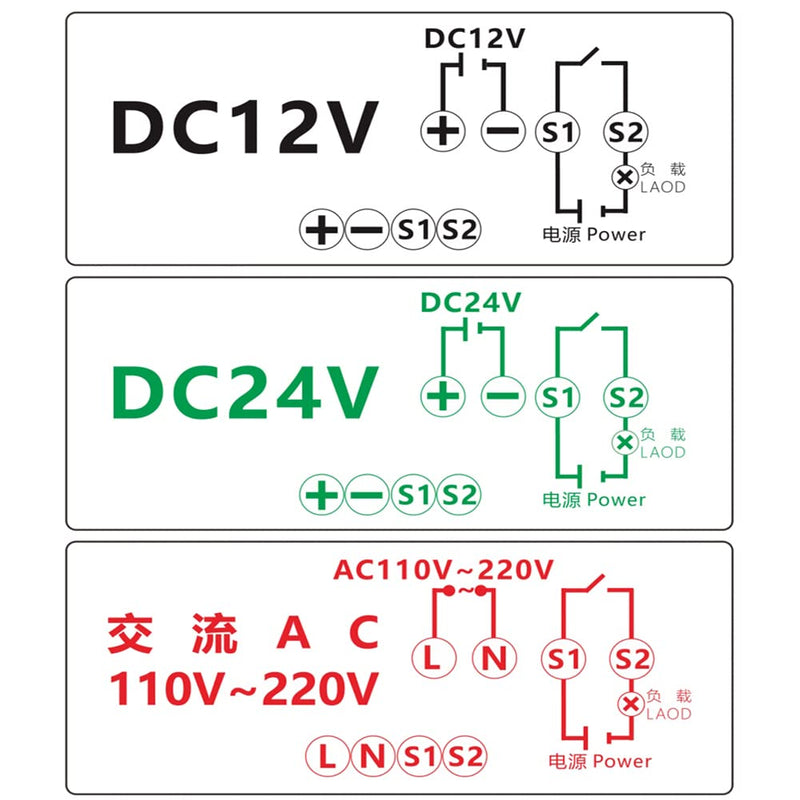 Programmable Cycle Timer Switch Timer Delay Relay LED Digital Display Timing Module (1Piece, DC12V) Small 12